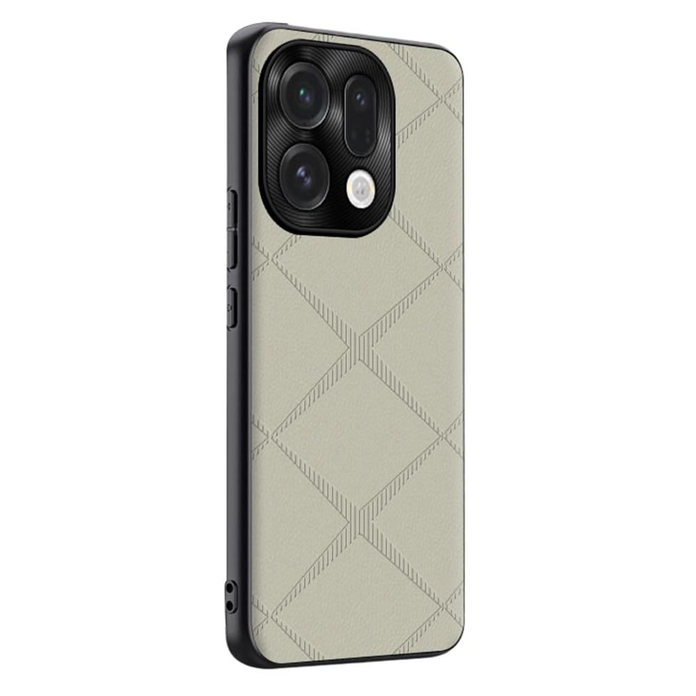For Oppo Find X9 5G Case X-Patterned TPU PU Leather PC Anti-Drop Phone Cover