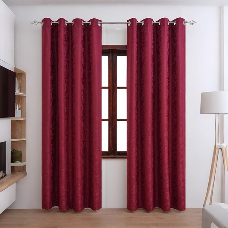 Blackout White Lace-Trimmed Curtain Panel Living Room Bedroom Balcony Light Luxury Style Coated Fabric