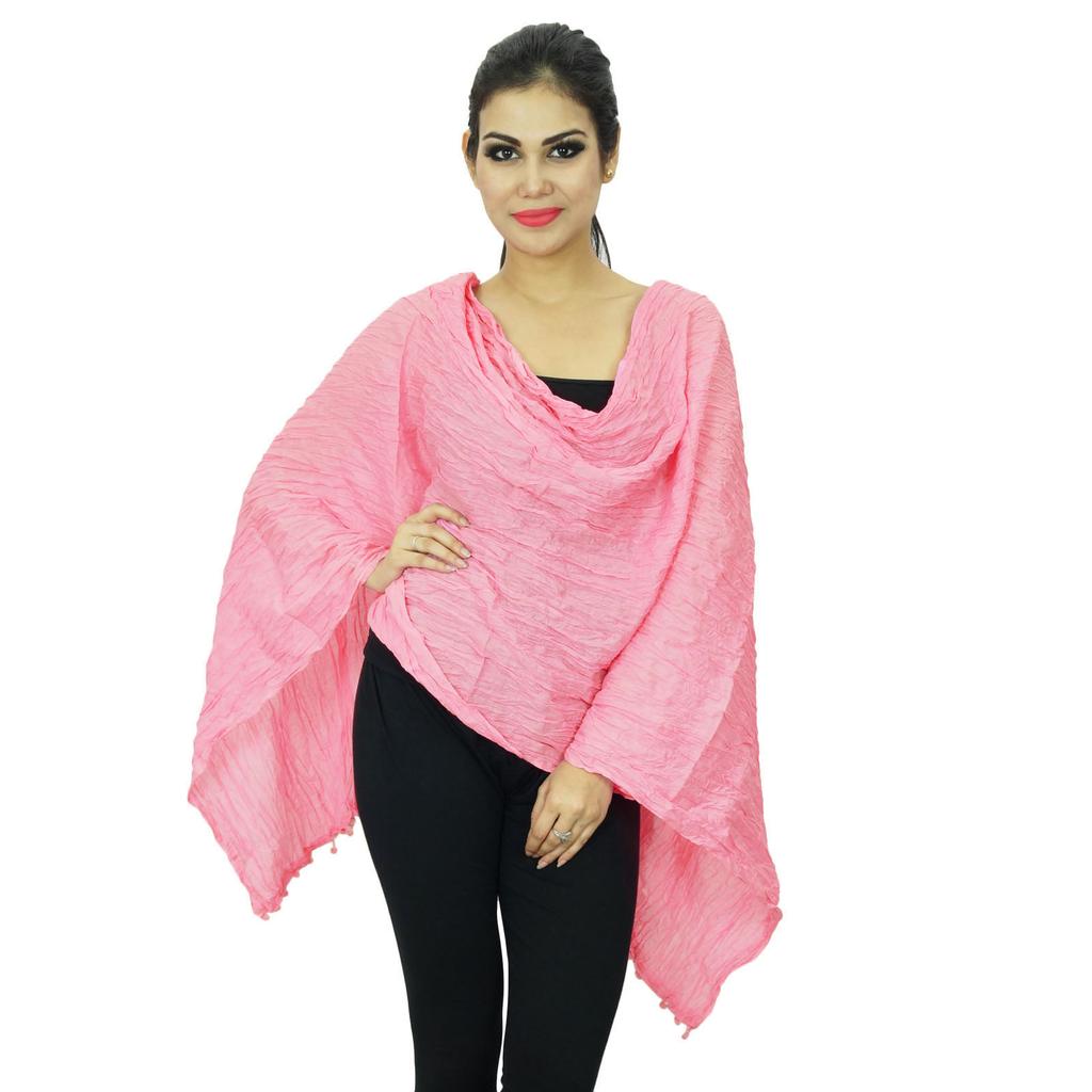 Хлопковая смесь Dupatta Indian Neck Wrap Hijab Women Long Stole Scarves Chunni