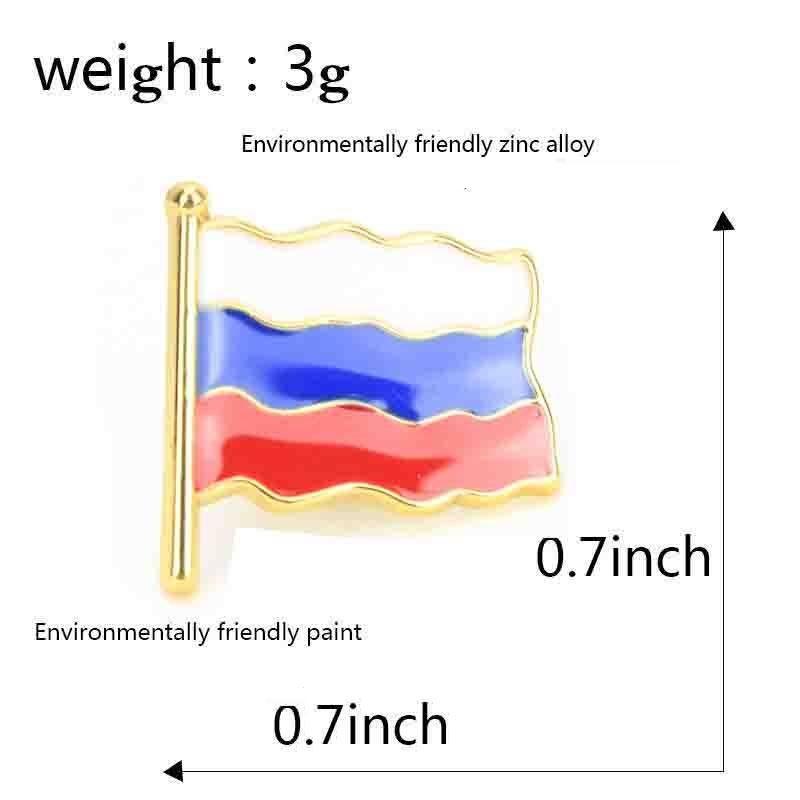 Булавка с флагом России, броши с длинной историей, булавка для одежды на национальный день России, ювелирный подарок