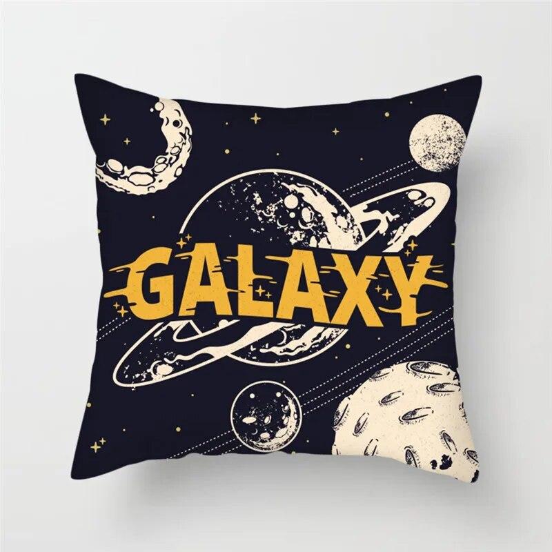Cartoon Astronaut Rocket Spaceship Sofa Home Bedroom Decoration Pillowcase Kids Room  Space Theme Cushion Cover
