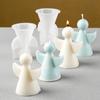 1PC 3D Cute Angel Shape Candle Silicone Mold DIY Scented Candles Soap Molds Plaster Resin Concrete Craft Gift Making Home Decoration