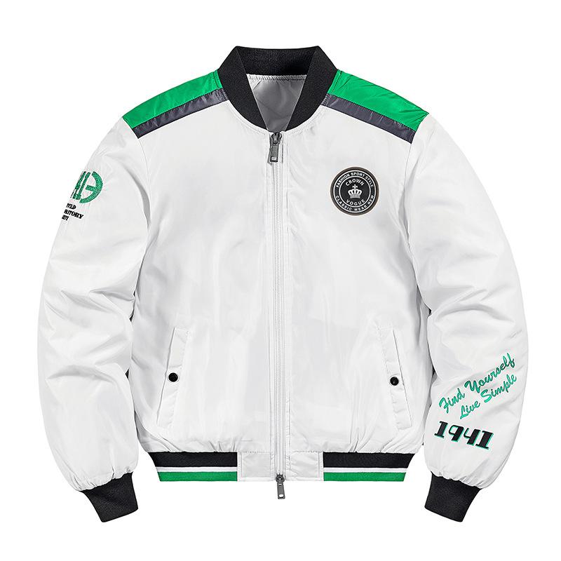 Бейсбольная форма осень и зима пилот хлопковое пальто мужское новое напечатанное хлопковое пальто мужское пальто одежда