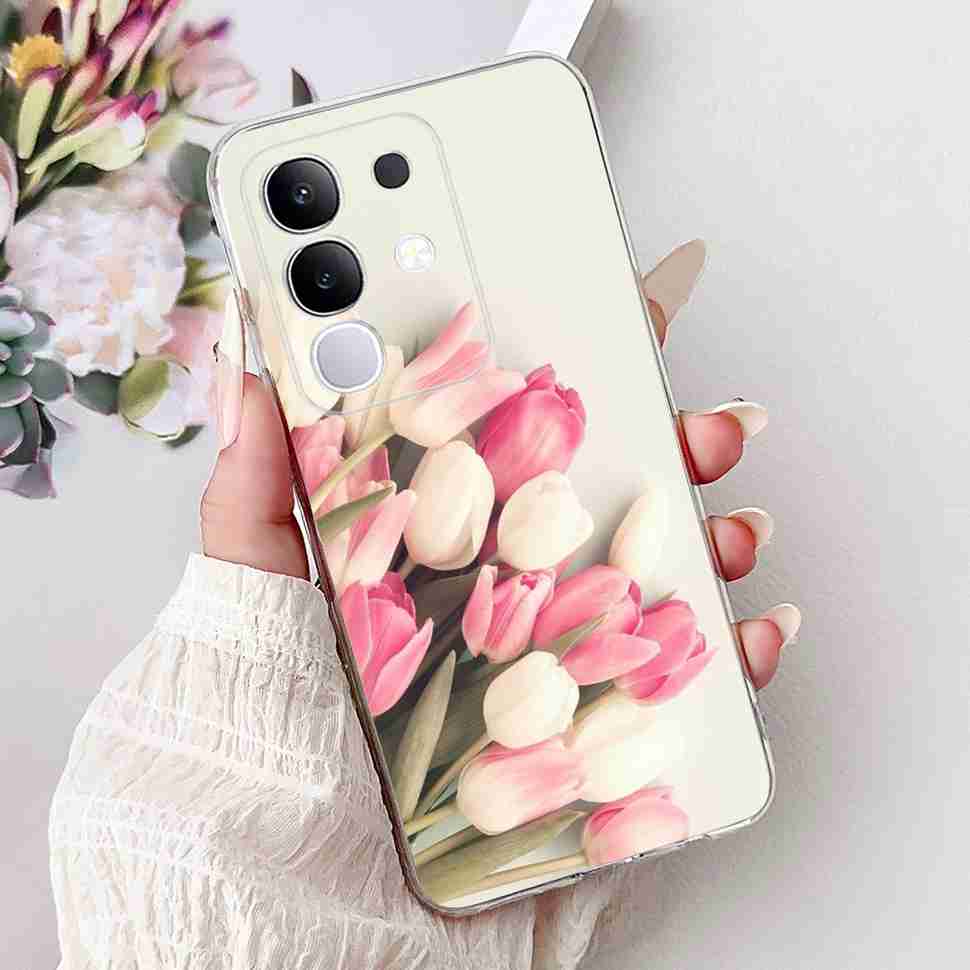 For Vivo Y29 4G Case Cute Couple Cat Butterfly Cover Soft Silicone Phone Cases For Vivo Y 29 Y29 4G Fundas Coque 6.68"