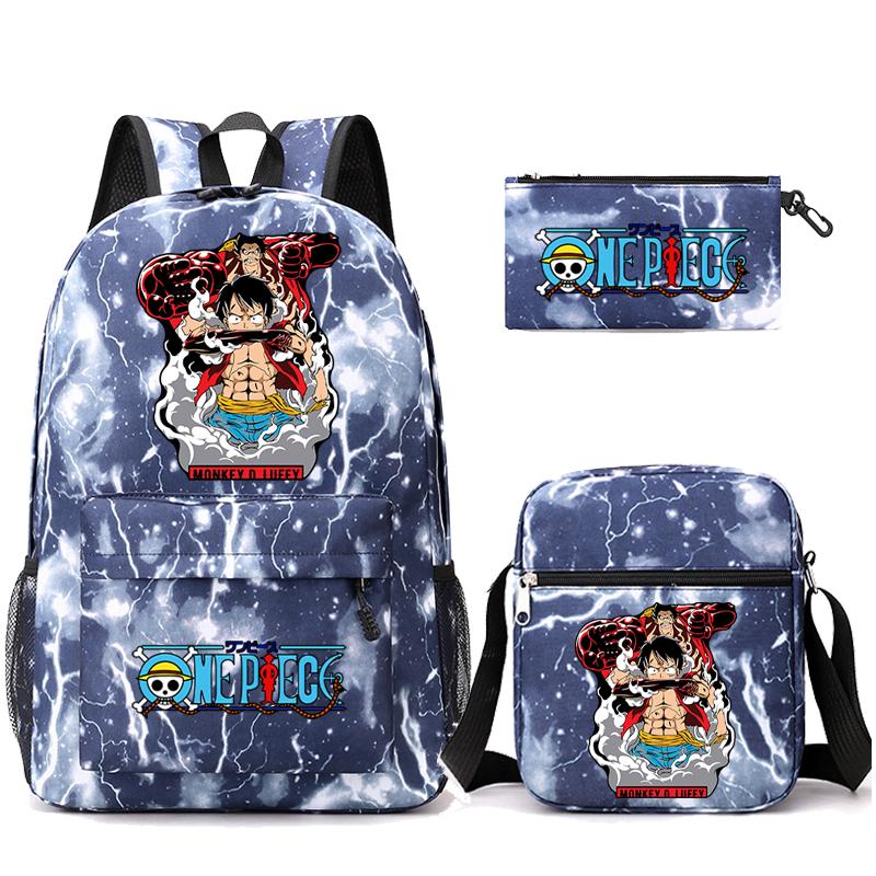 3 шт./компл. аниме цельный противоугонный рюкзак с моющейся сумкой через плечо пенал для девочек мальчиков подростков детей студентов рюкзак для отдыха Mochila