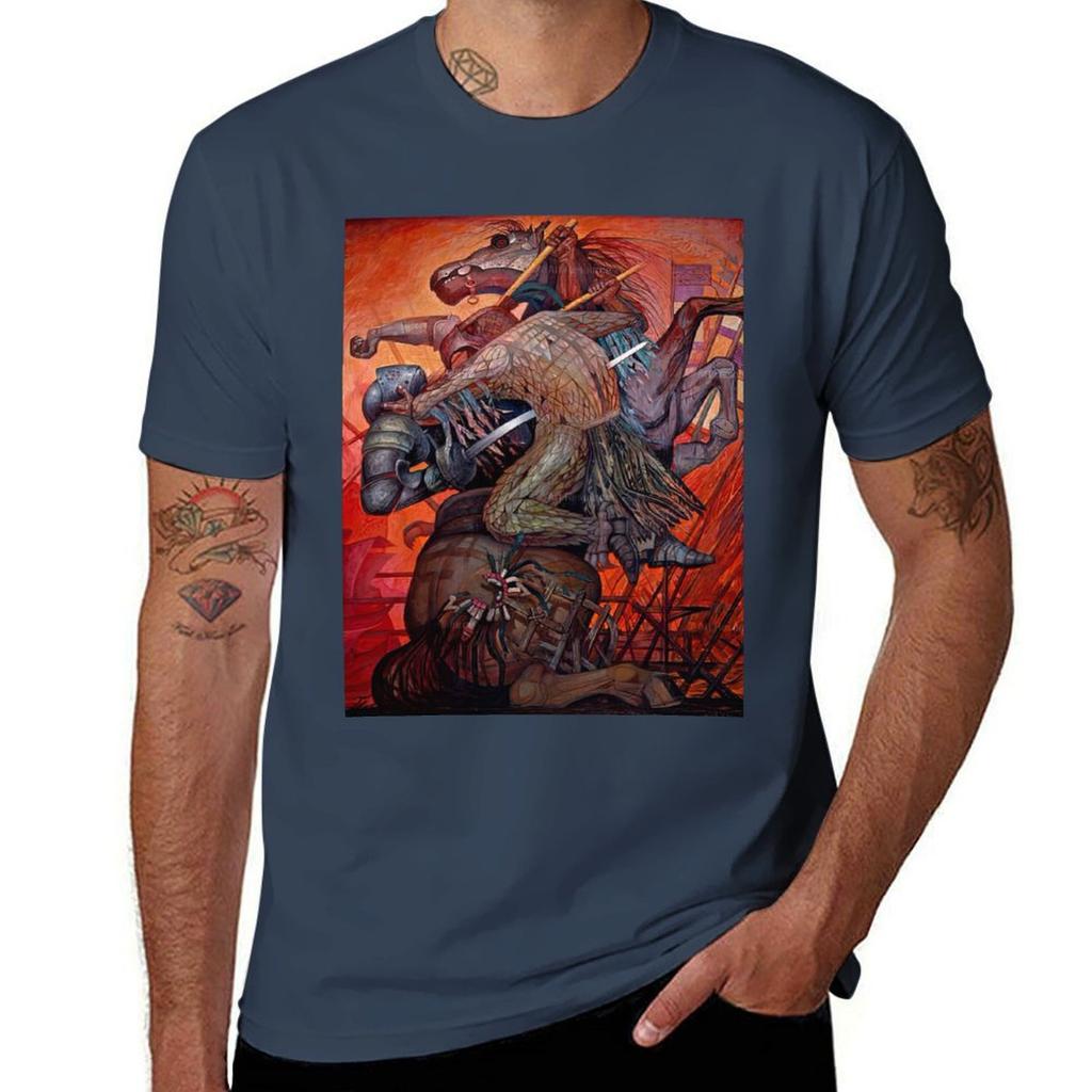 The Fusion Of Two Cultures By Jorge Gonazalez Camarena Tshirt Stain Resistant Casual Tee