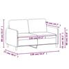 Vidaxl Sofa 2-Osobowa, Jasnoszara, 120 Cm, Tapicerowana Aksamitem