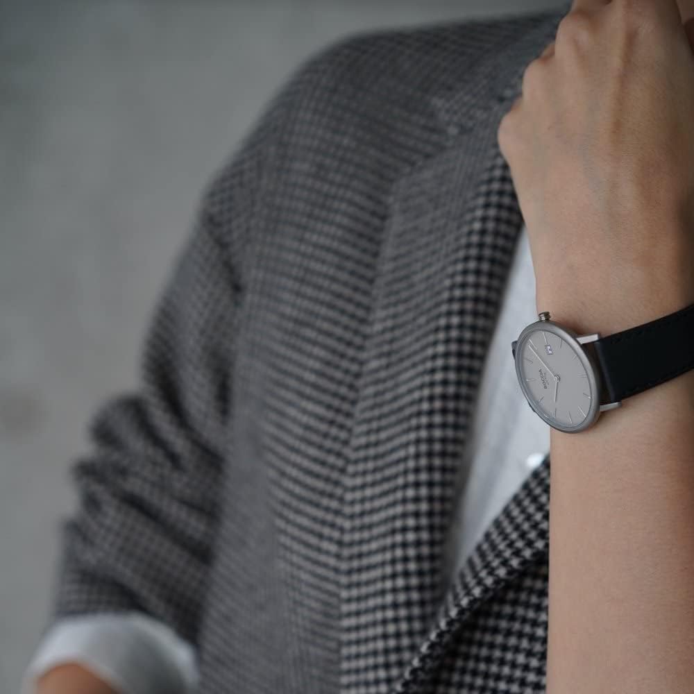 BOCCIA TITANIUM Мужские часы из полностью титана, Гипоаллергенные, Серебристый/Черный, 3637-01 [Официальный японский продукт]