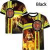 Футболка FireFighter Firemen Hero с 3D-принтом, модная, с круглым вырезом и коротким рукавом, для мужчин и женщин, повседневные футболки