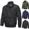 Мужская теплая ветрозащитная тактическая куртка, повседневное пальто-бомбер, уличная военная ветровка