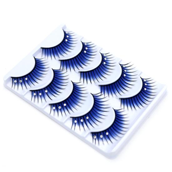 5 пар блестящих страз двух цветов, искусственные ресницы, инструмент для макияжа для вечеринок