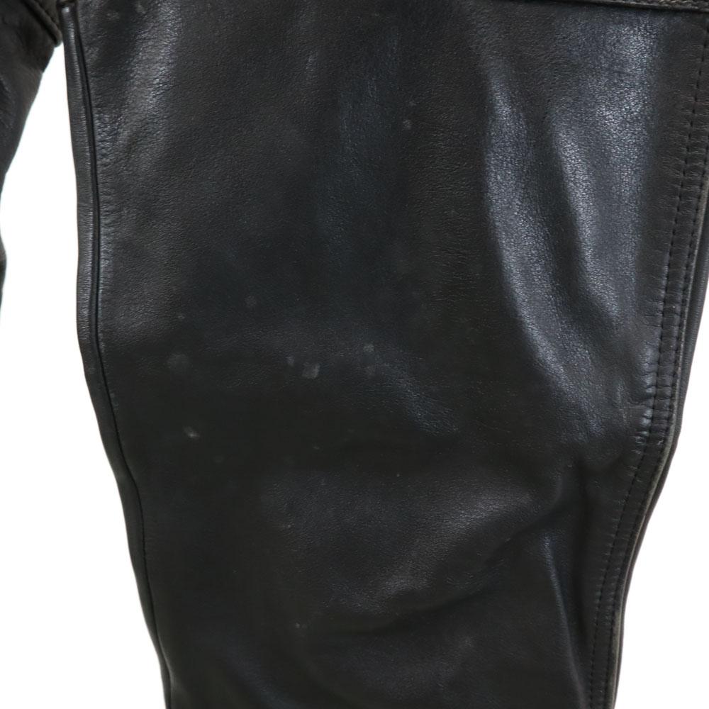 Harley Davidson 90-е Старые кожаные брюки W30 черные Мотоциклетная одежда Мужские Б/У