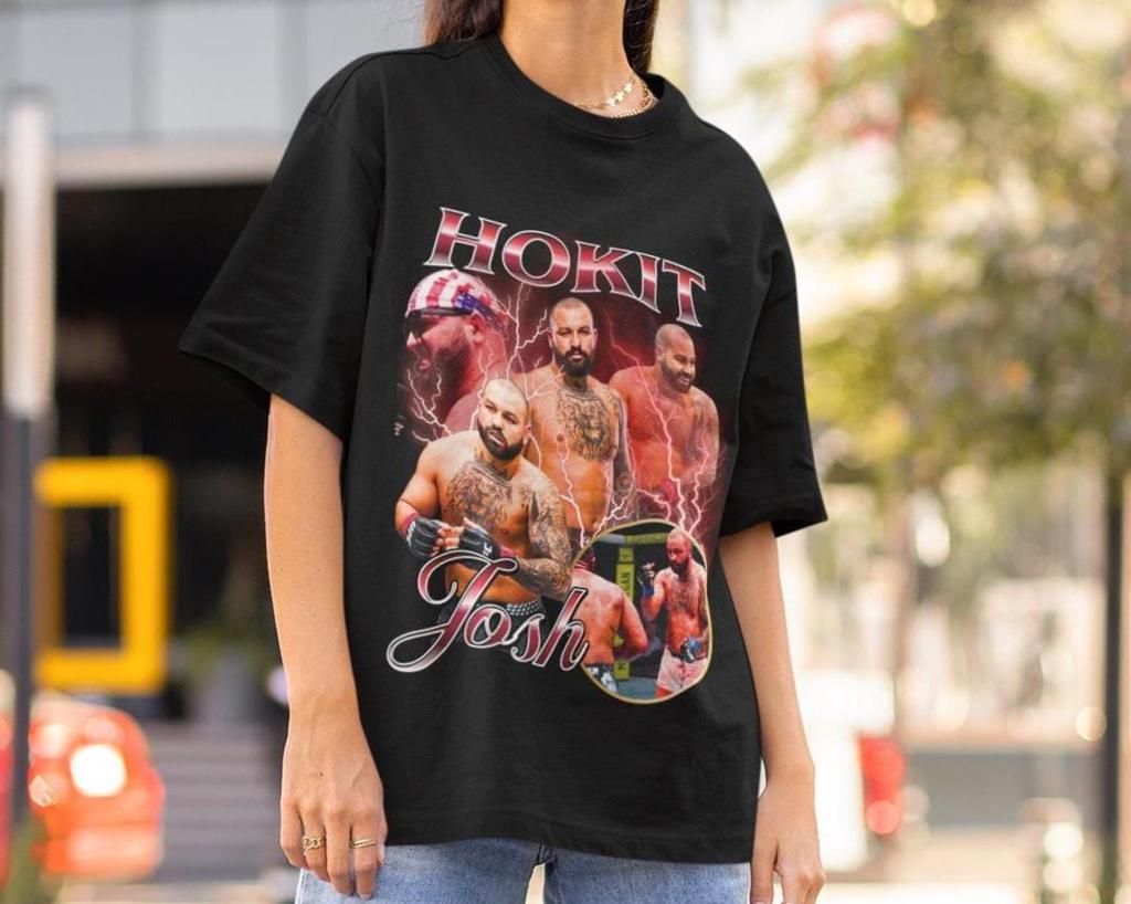 Josh Hokit Vintage 90s Graphic Style American MMA T-Shirt Retro Bootleg T-Shirt Oversized Sport Tee UFC T-Shirt USA HeavyweighT-Shirt Champ