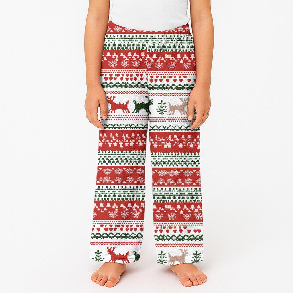 Детские зимние брюки Длинные брюки с принтом