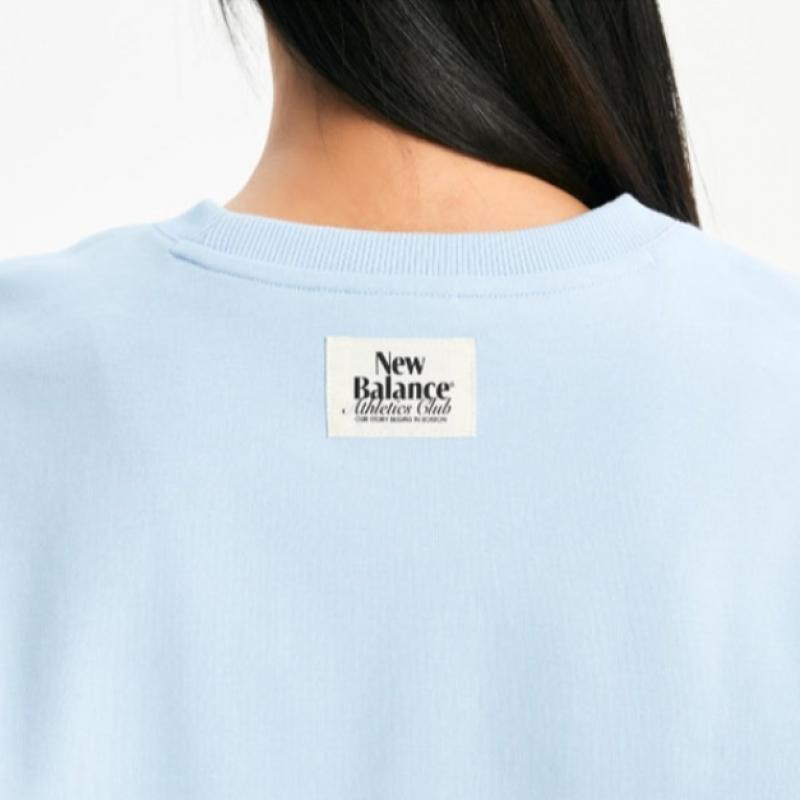 New Balance W Semi Crop Round sWeatshirt nbnce1W222 51 Long Sleeve Tee