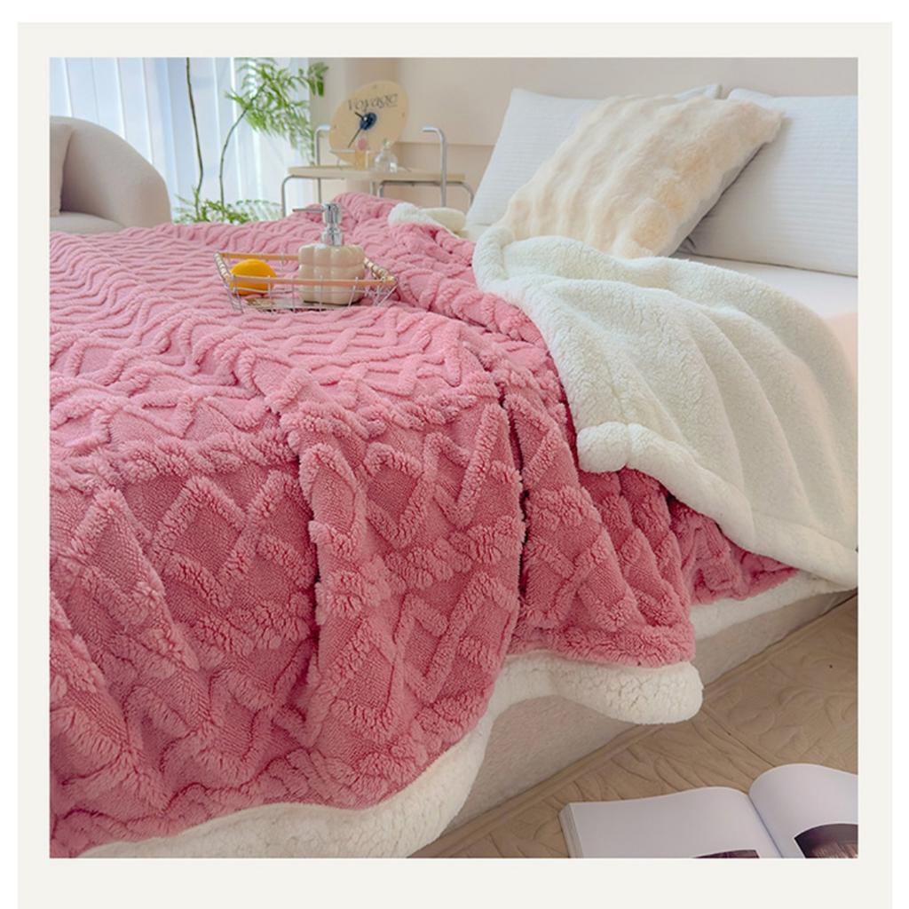 Imitation Lamb Wool Tafu Wool Blanket, Office Nap Blanket, Sofa Cover Blanket, Seasonal Air Conditioning Blanket, Small Blanket