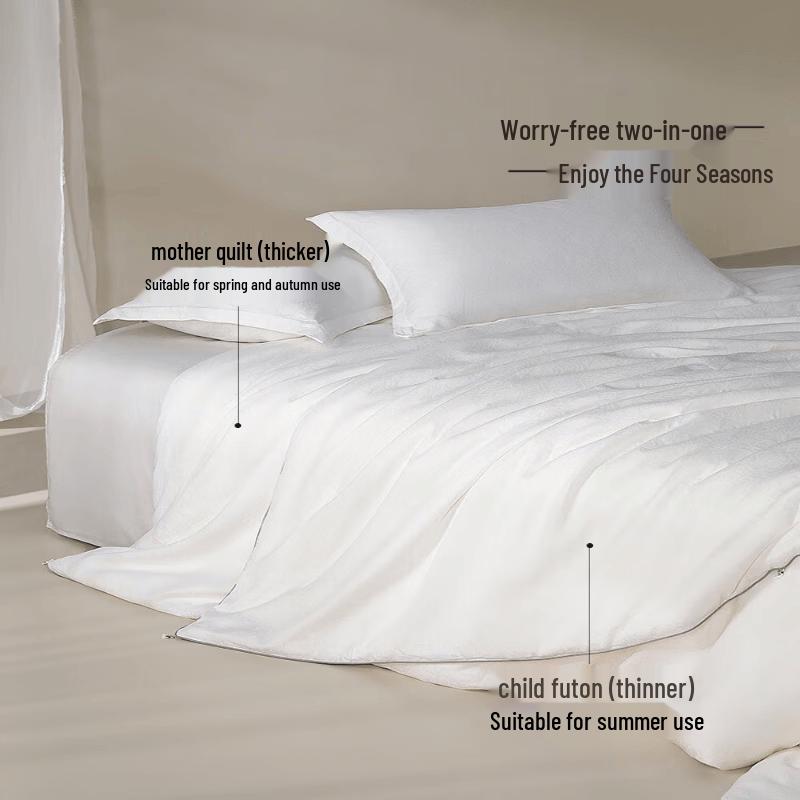 Mercury Home Textiles 100% Mulberry Silk All-Season Duvet