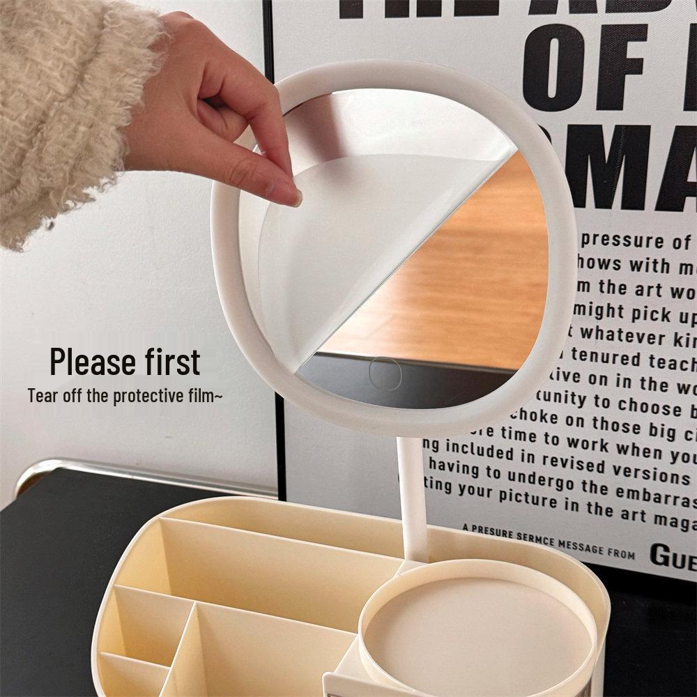 Многофункциональный органайзер для макияжа с зеркалом и местом для хранения средств по уходу за кожей