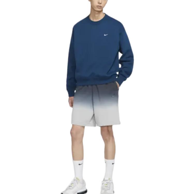 Nike Свободный крой свитшот с круглым вырезом и длинными рукавами, мужские топы, синий DA0318-460