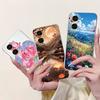 For Redmi A5 NFC 5G Case Cover Clear Luxury Kawaii Cute Cat Fashion Flowers Funny Painted Soft Phone Case For Redme A5 NFC 5G
