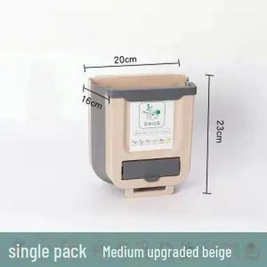 Складной кухонный подвесной мусорный бак для хранения влажных и сухих отходов, корзина - настенный органайзер для дверцы шкафа и плиты