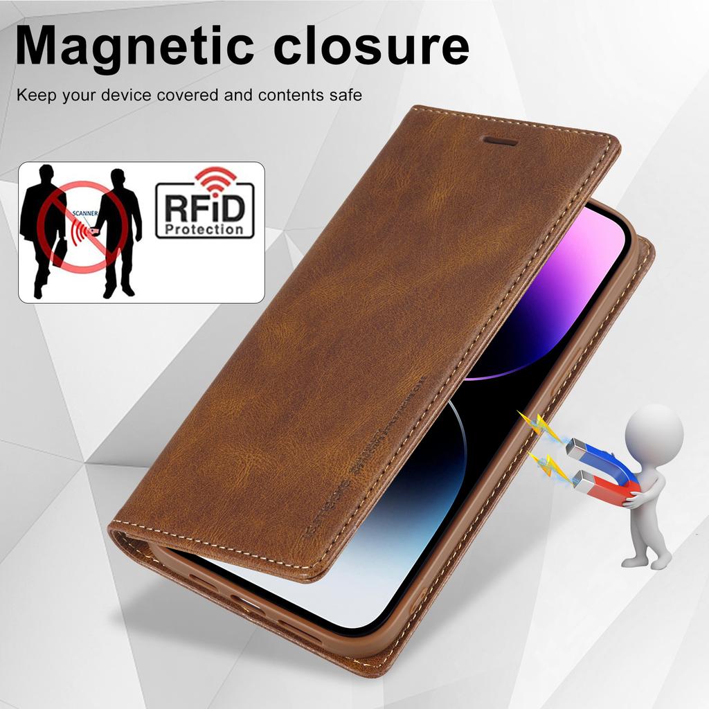 RFID Сильный Магнитный Флип Кожаный Слот для Карт Кошелек Чехол Для iPhone 14 13 12 11 Pro Max XS Max XR X 8 7 Plus SE 2026 Крышка-Подставка