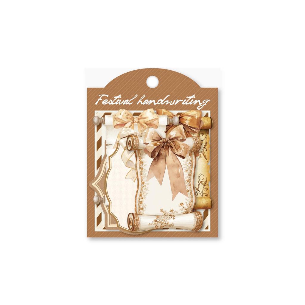 РетроИстория Рукописные Фестивальные Наклейки - Креативный Подарок и Декор для Аккаунта (20 листов для заметок)