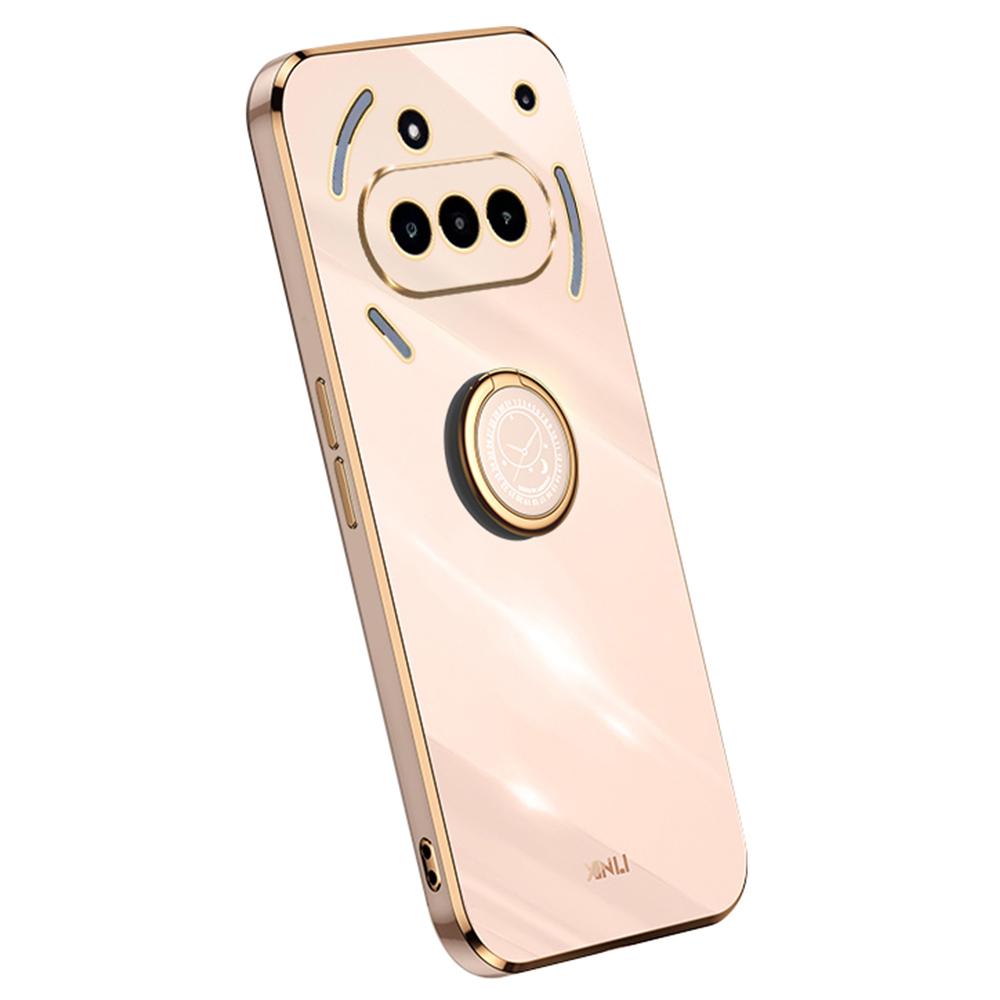 XINLI Для Nothing Phone (3a) Чехол-кольцо-подставка Гальванизированный ТПУ Чехол для телефона