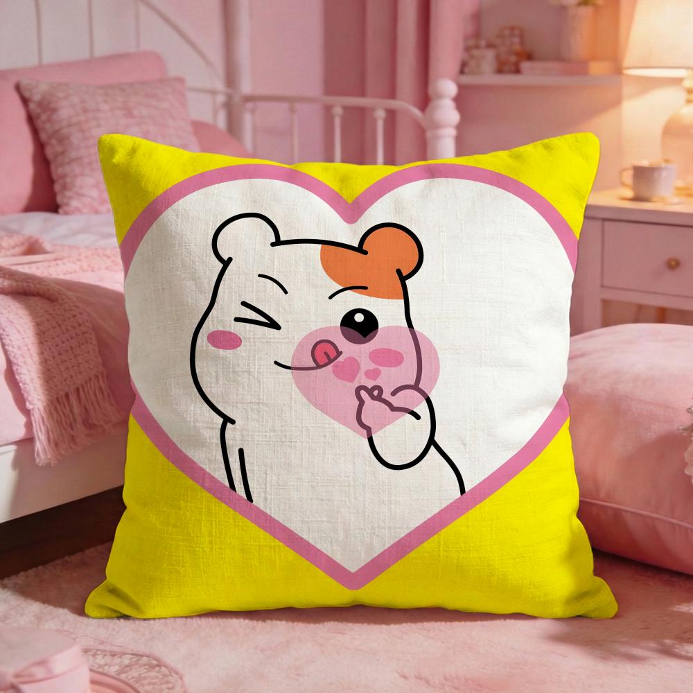 Oruchuban Ebichu Cushion Cover Premium Comfort Reversible Pillow Cove Two In One Design For Any Room Car Interior