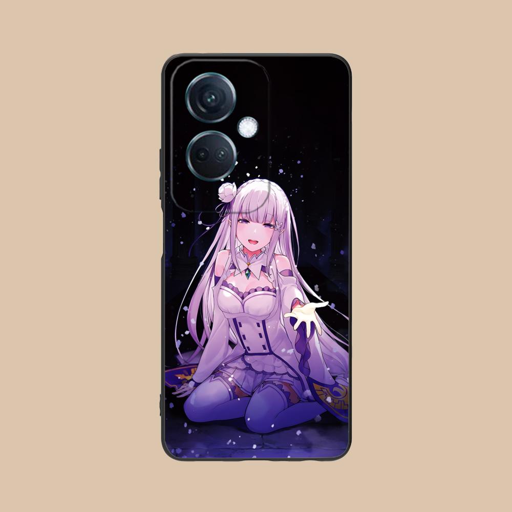 Чехол для мобильного телефона ReZero Emilia Waifu из матового ТПУ для OPPO Find X9 X8 X7 X6 X5 X3 X2 Plus s Pro Ultra Lite Цветной печатный чехол