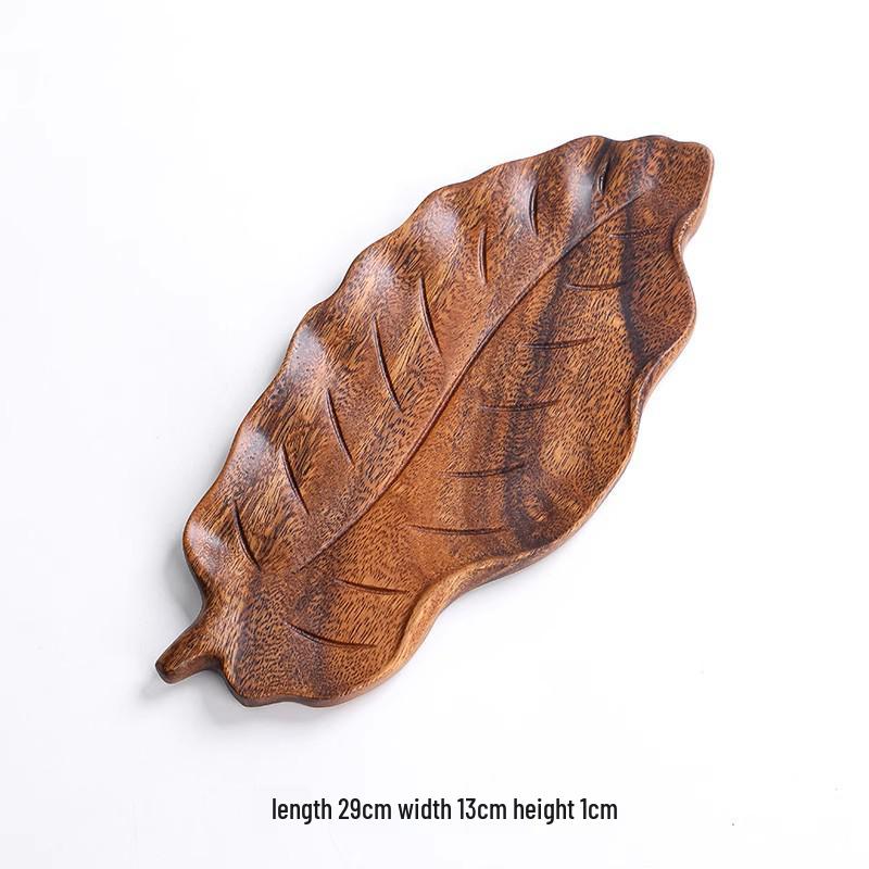 Универсальный поднос из японского ореха – Идеально подходит для подачи чая, фруктов или пиццы в отелях