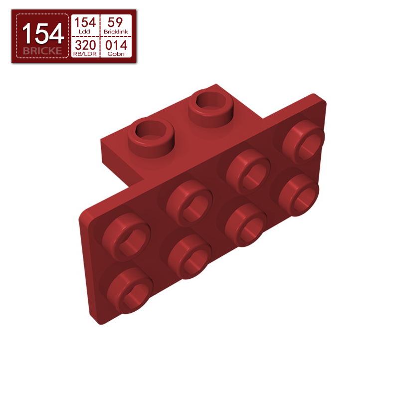 BRICKE 1x2-2x4 Кронштейн, Совместим с строительными блоками Lego 93274/21731