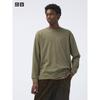 Uniqlo Футболка Airism Cotton Crewneck с длинным рукавом 