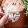10Pcs Flower Pot Bottom Mesh Vertical Fixed Wing Tapered Grid Flower Pot Bottom Hole Mesh Gasket Garden Supplies
