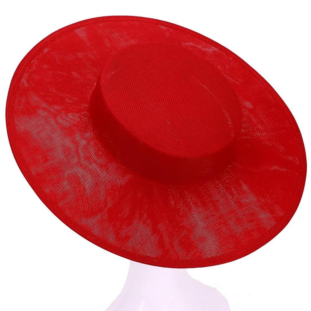 Headpiece Fascinator Base Wide Brim Masquerade Top Hat Elegant Bride Headdress Lady