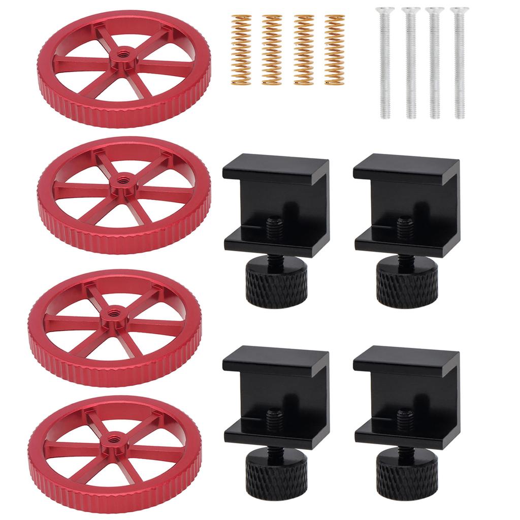 4 шт. алюминиевая ручная выравнивающая гайка, подходит для Creality/Ender 3/5 CR 10/20 серии/3D-принтера