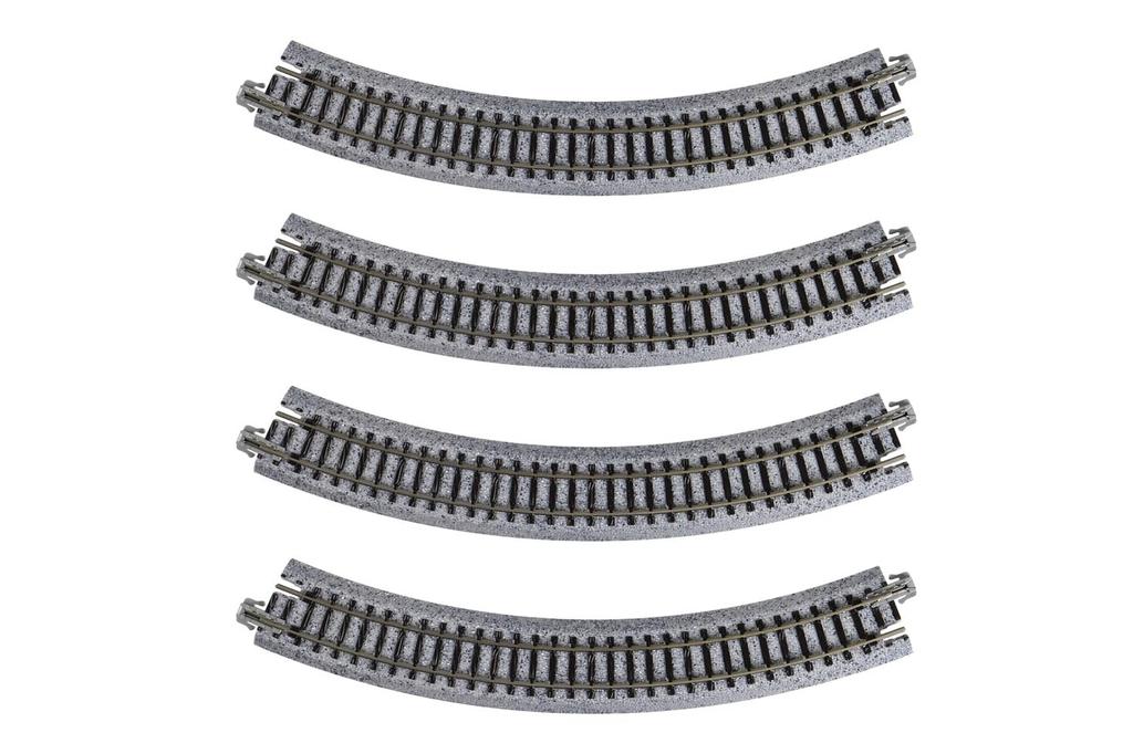 KATO N gauge curved track model R216-45° (4 pieces) 20-170 (railway supplies)
