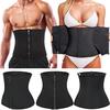 Men Women Waist Trainer Corset Zipper Hook Shapewear Tummy Double Control Body Shaper Waist Belt Faja