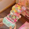 Строительные блоки Sanrio Музыкальная шкатулка Little Twin Star Сборка Модель Сад роз Hello Kitty Игрушка из кубиков Для детей Рождественский подарок