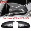 1 пара накладок на боковые зеркала заднего вида из углеродного волокна для Lexus NX RX 2015-2024
