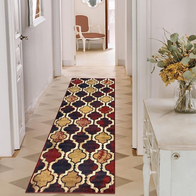 Этнический Стиль Винтажный Ковер-Дорожка Богемный Стиль Минималистичный Ковер для Спальни Коврик для Пола в Гостиную Прикроватный Диванный Край Домашнее Украшение