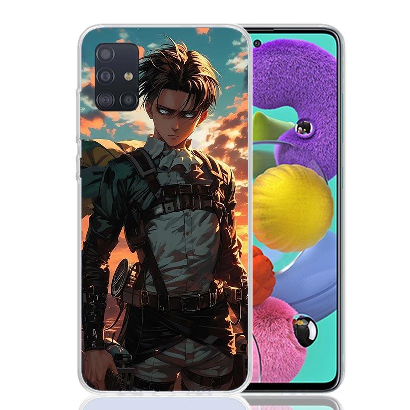 Чехол для телефона A-Атака на Титанов Леви для Samsung Galaxy A52 A32 A22 A12 A02S A50S A30S A51 A31 AA71 Note 20 Ultra 10 S10 Plus Gal