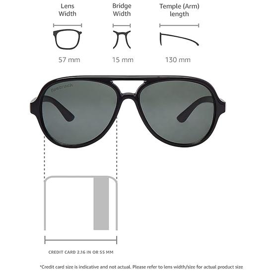 Солнцезащитные очки Fastrack Men Pilot без поляризации (черный) Упаковка из 2 шт.