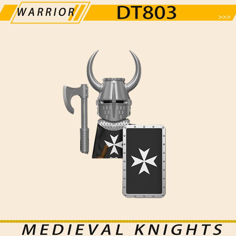 Medieval Military Jerusalem Tripoli Knight Building Blocks Castle Lionheart Hospital Teutonic Soldier Figures Warrior Bricks Toy