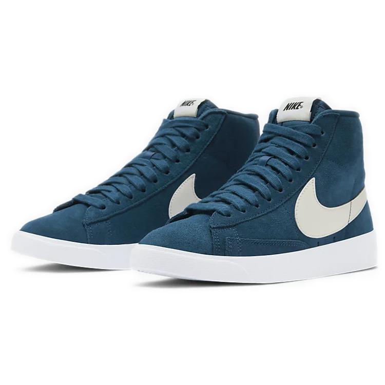 Nike Blazer Mid Vintage Suede Blue White Women's (Unisex) Skate Shoes AV9376 403