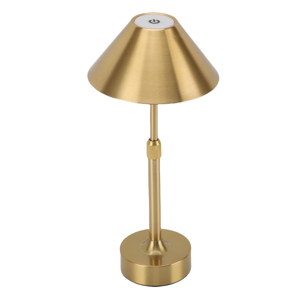 LED Cordless Table Lamp Dimmable Rechargeable Battery Powered Lamp with Telescopic Pole Touch Control 3 Colors Iron