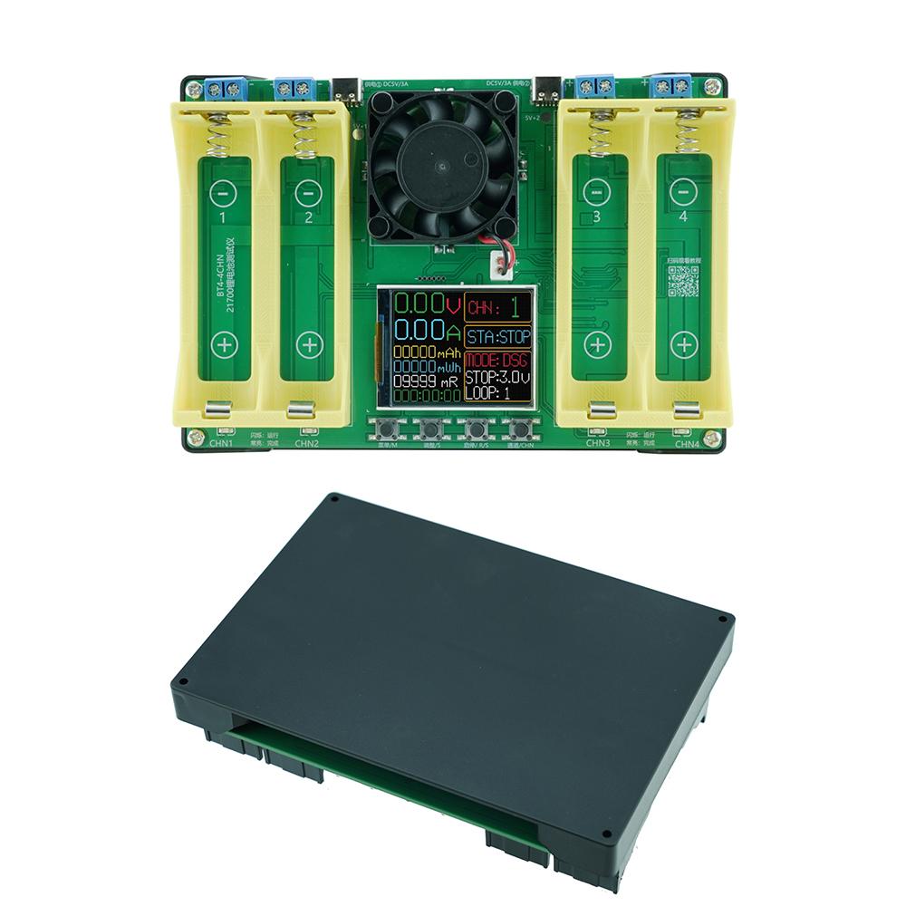 BT4-21700 18650+21700 4 Channel Display Battery Capacity Tester Battery Internal Resistance Tester Lithium Batteries Detection