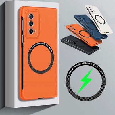 Магнитный чехол Magsafe для Honor Magic V2 Vs2 V2 V, тонкий безрамочный жесткий чехол из ПК, чехлы с беспроводной зарядкой Magic VS 2 V