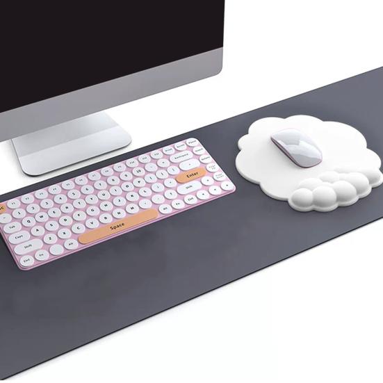 Эргономичная клавиатура, подставка для запястий, коврик для мыши в форме облака, нескользящий силиконовый настольный коврик для мыши, офисный ковер для мыши, браслет, мягкая поддержка