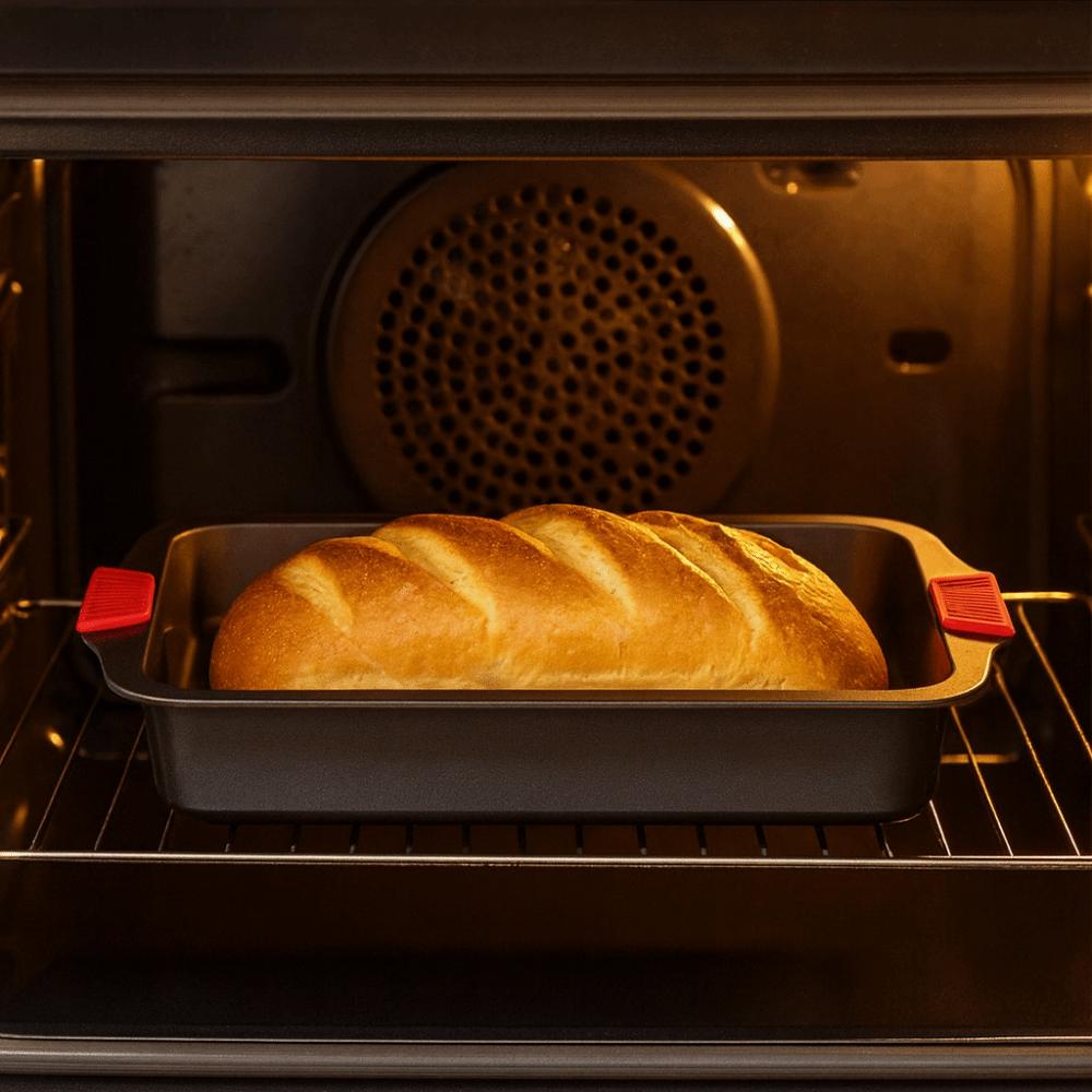 Silicone Dual-Ear Handle Roasting Pan Non-Stick Baking Sheet Cookies Baking Pan Oven